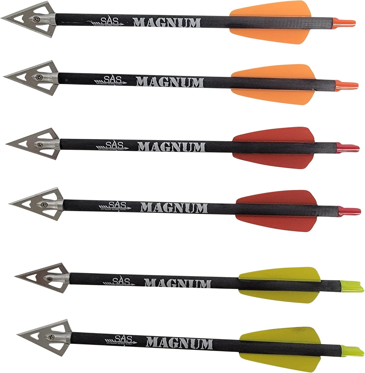 SAS 7.5" Magnum Carbon Bolts for EK Cobra R9 or RX Hunting Crossbow