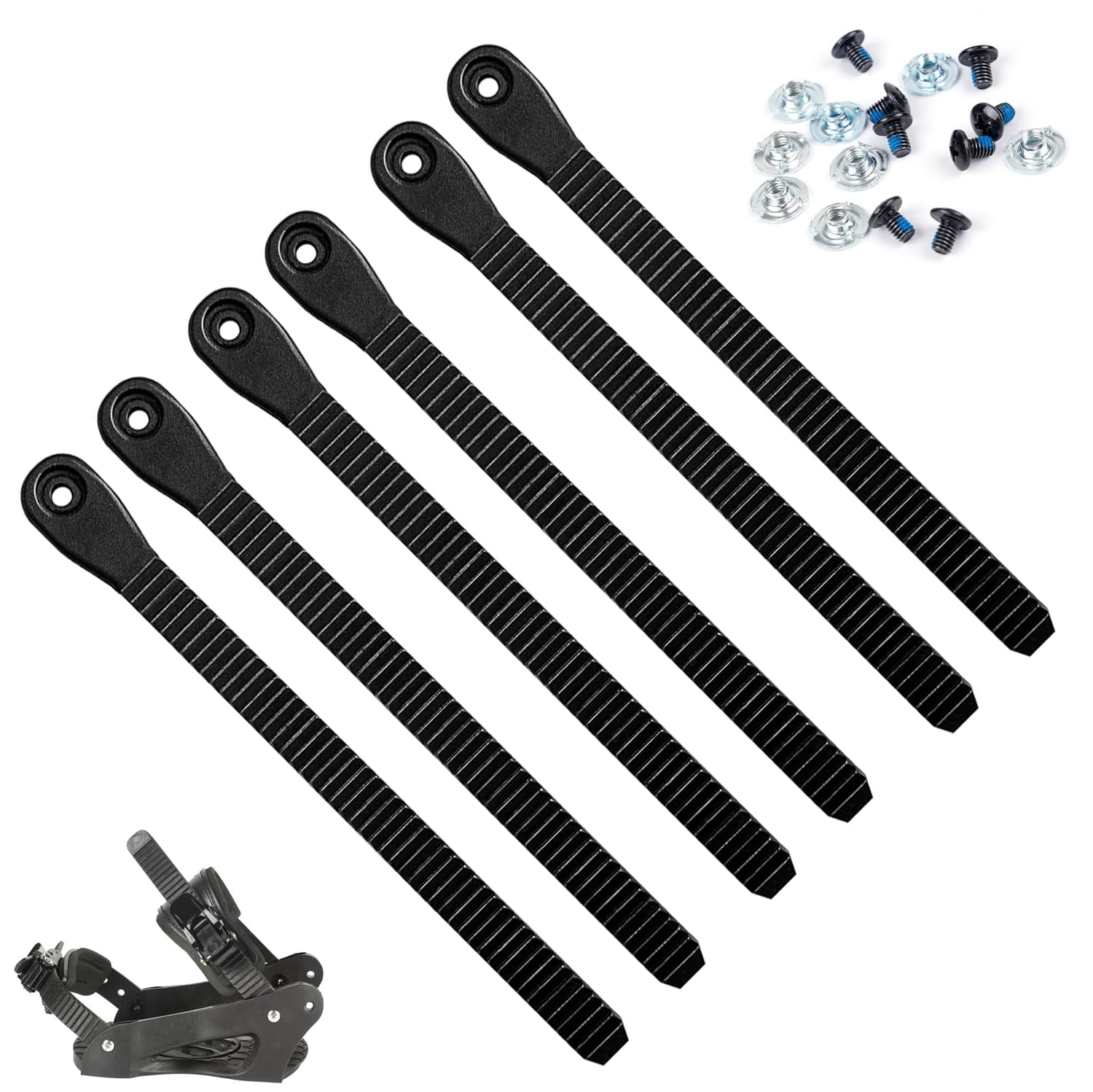 Accesorios Snowboard 6 Piezas Fijación Ski Binding Straps Correas Repuesto Tobillo