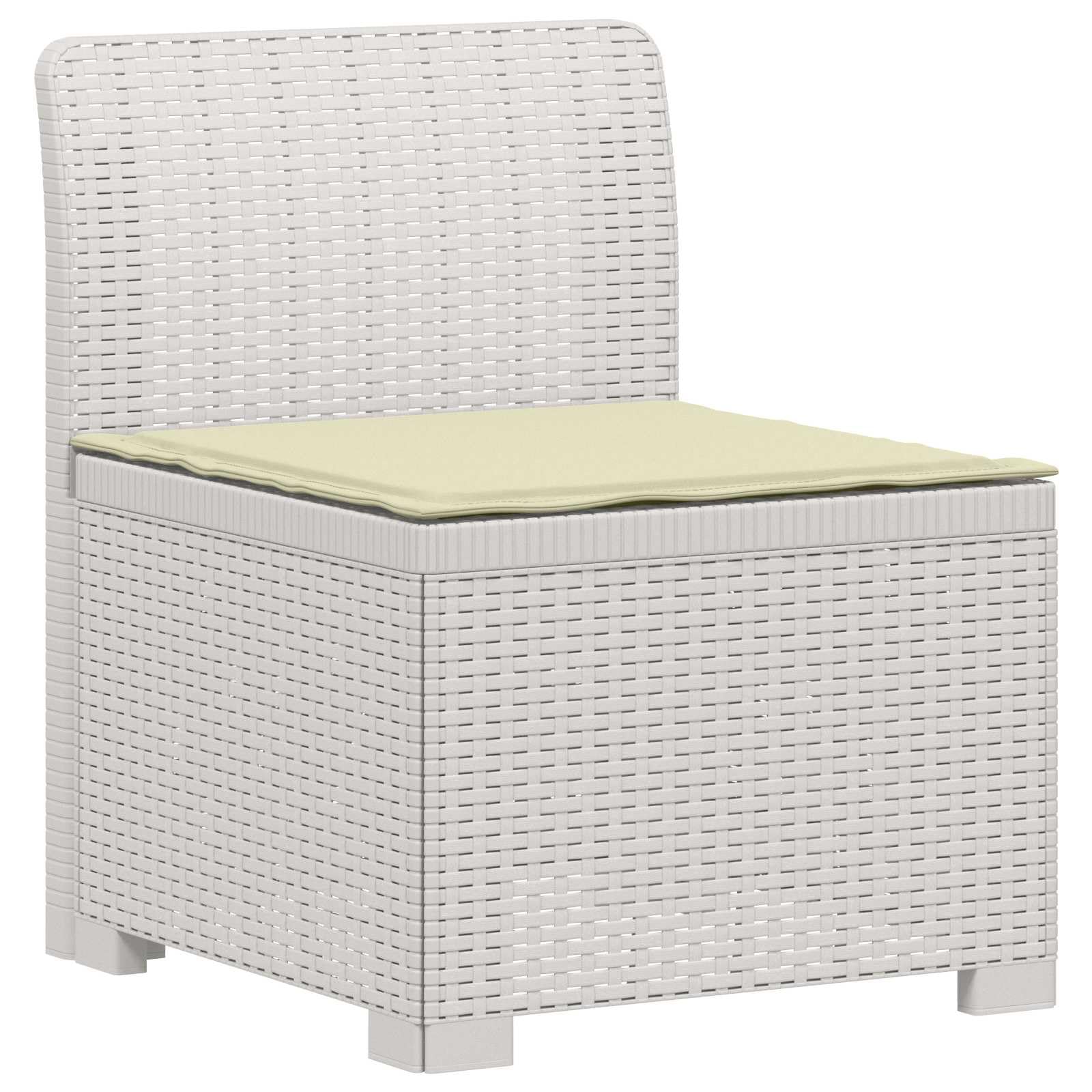 vidaXL Sofa Ogrodowa 6-osobowa z Poduszkami w Wyglądzie Rattanu PP