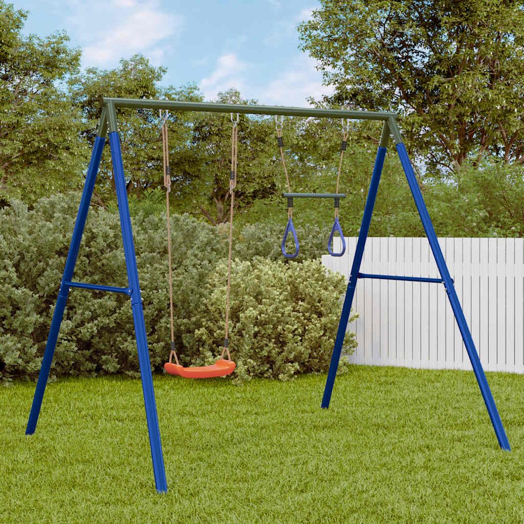 Juego de columpio de jardín con Trapecio para niños de 3 a 10 años