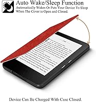 Vista 5 de Funda para Kindle Paperwhite 2018, delgada funda protectora de piel sintética con función de apagado y encendido automático para Kindle Paperwhite