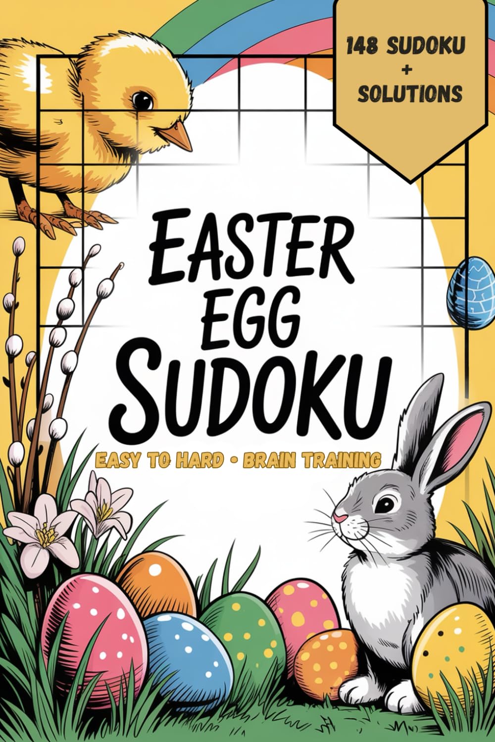 Easter Egg Sudoku Mental Training for Adults: Curated Puzzle Experience Book for Grown-Ups with Trip-Ready