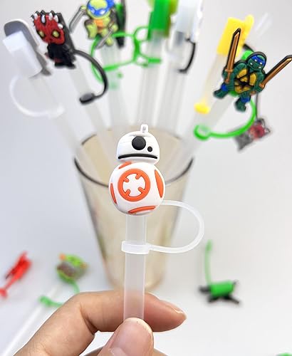 Miniatura 5 de 20 tapas de popote reutilizables de silicona reutilizables para fiestas a prueba de polvo tapones de paja para el hogar accesorios de cocina