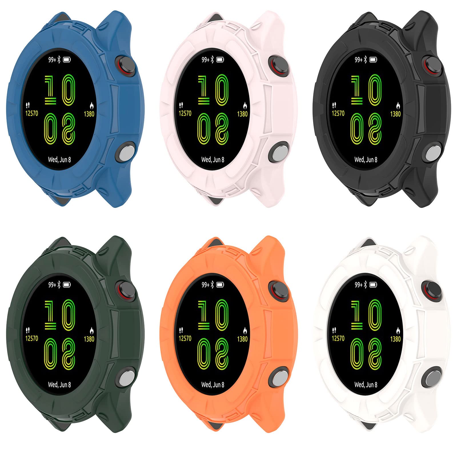 Custodia Protettiva In TPU LOKEKE Per Garmin Forerunner 955 - Morbida E Antiurto, Protegge Da Graffi E Sporco, Facile Da Installare, Colore Nero - 3