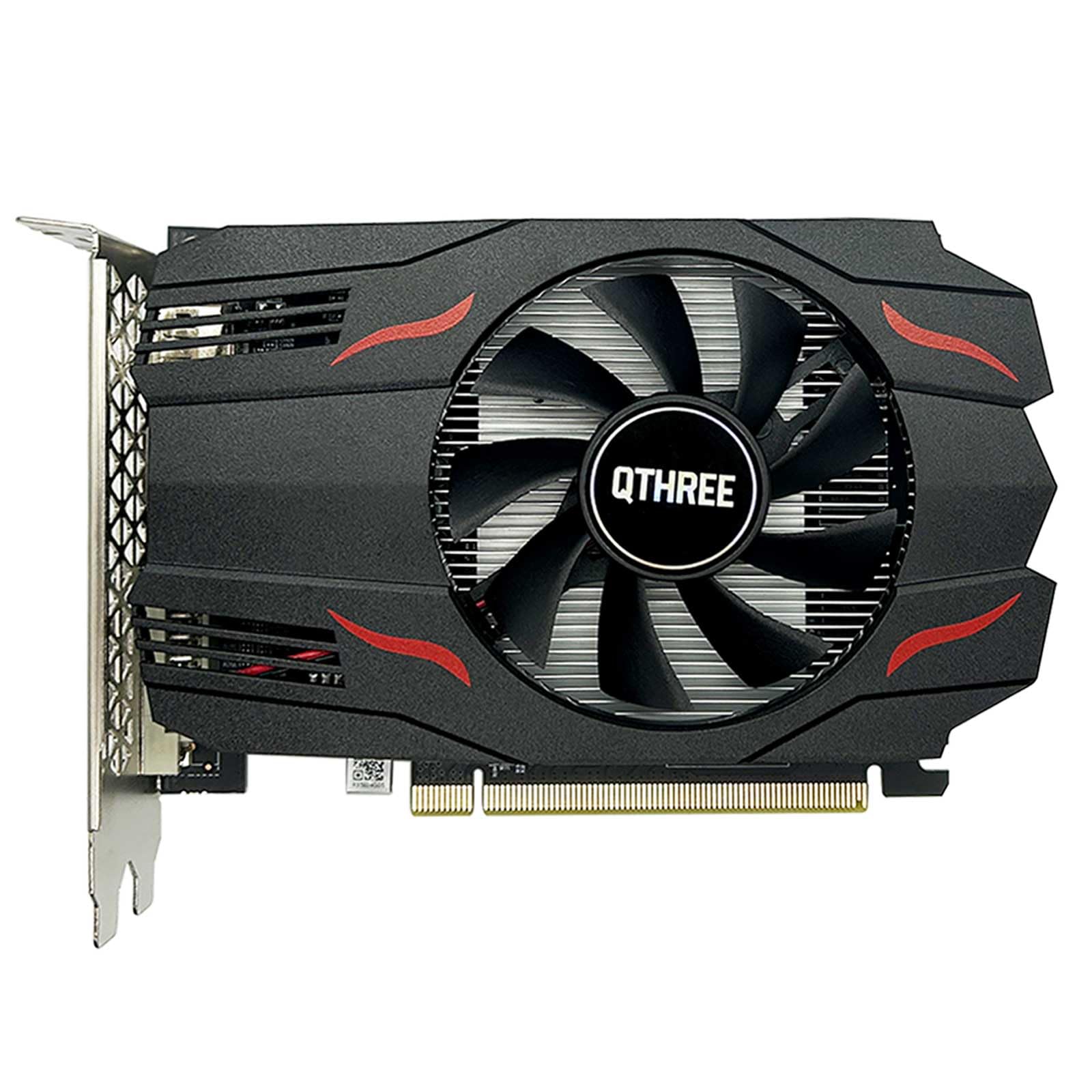 QTHREE Radeon RX 560 Scheda Video, 4GB GDDR5 128-bit, HDMI, DisplayPort, DVI, Scheda Grafica PC, GPU, Video Card, PCI Express x8, DirectX 12