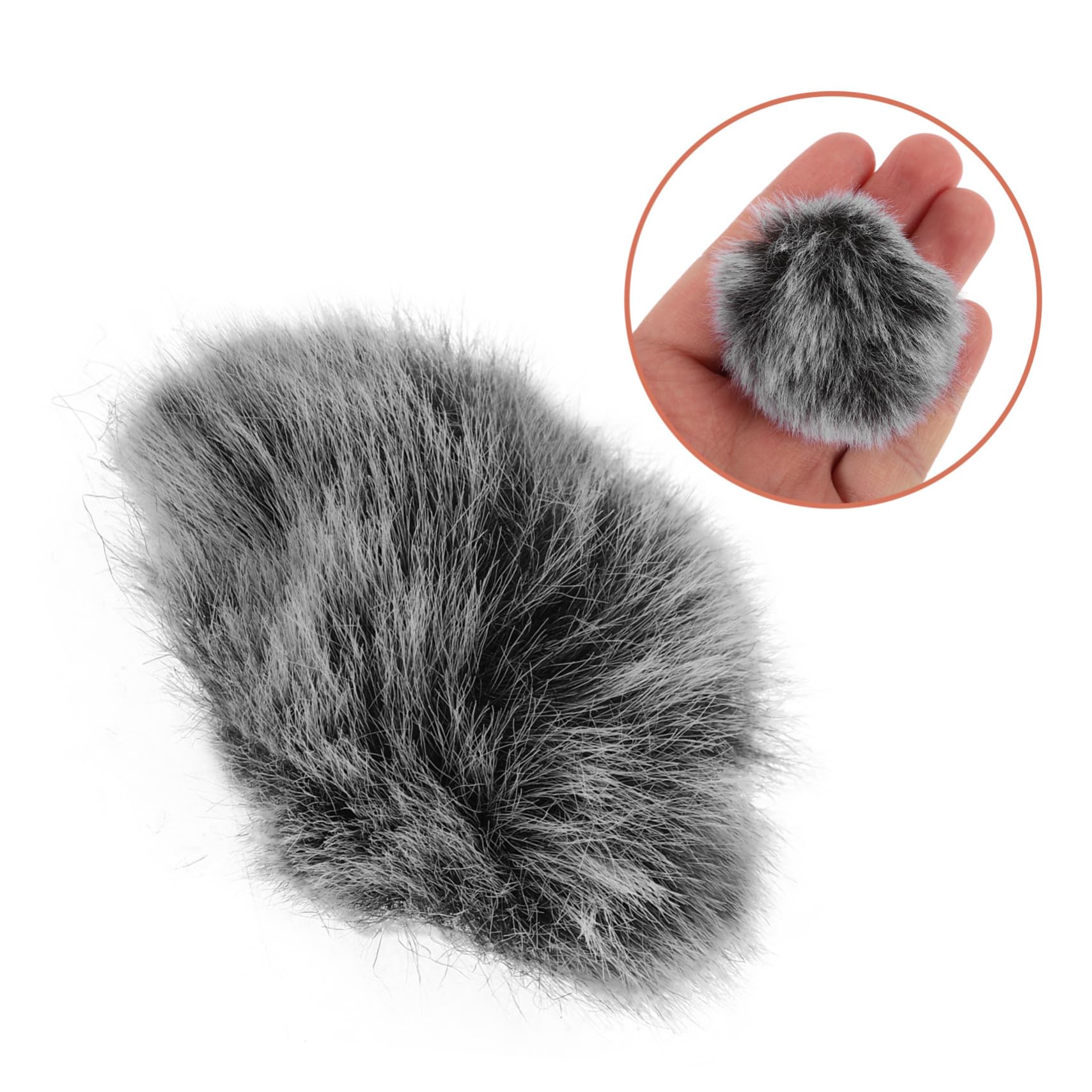 Windproof Furry Microphone Windscreen Cover Protective Ktv Singing Accessory Artificial Fur Muff