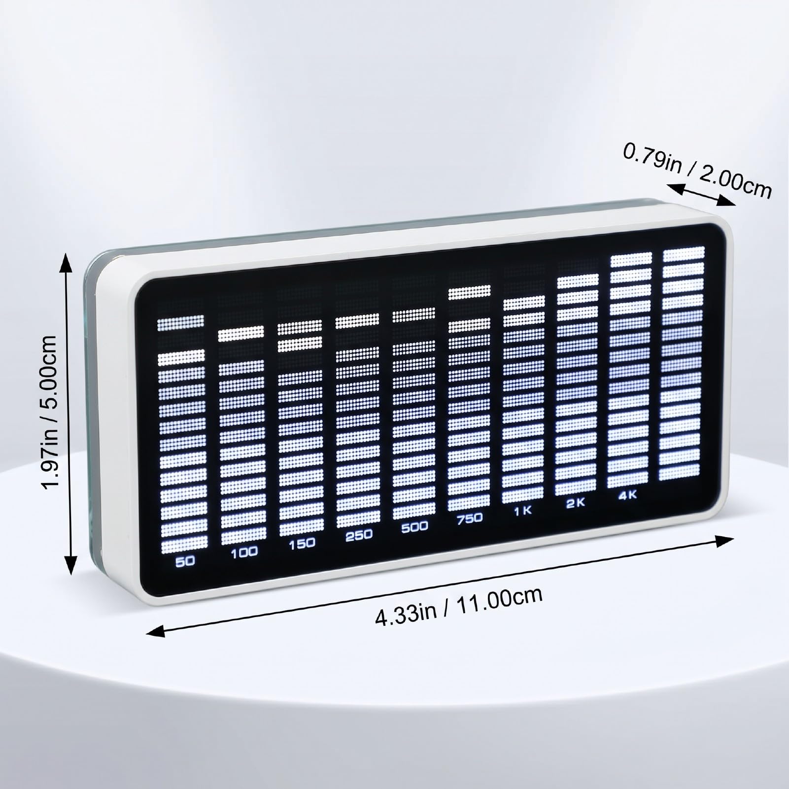 Cuifati Analyzer Muzyczny 384 LED 1624 Segmentowy Wyświetlacz