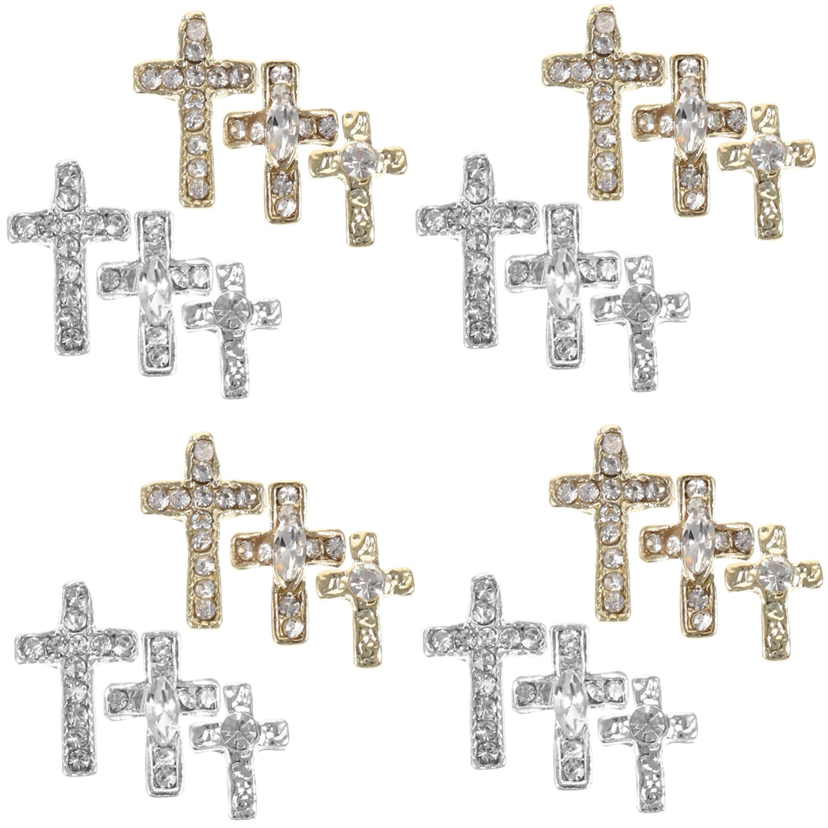 VALICLUD 3 Set Gioielli in Lega Strass Ciondoli Per Unghie Alla Moda Graziosi Ciondoli Per Unghie Per Gioielli Alla Rinfusa Per ie Kawaii Lega Di Zinco 60 Pezzi*3