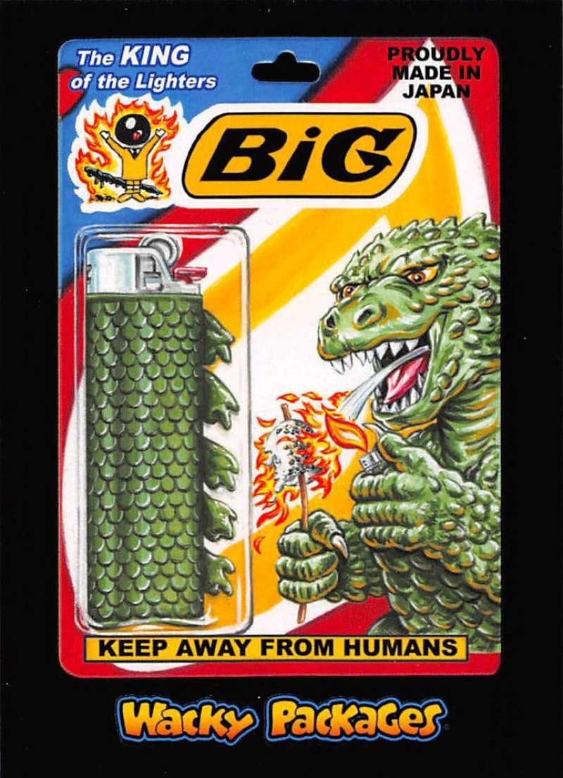 2018 Topps Wacky Packages Go to the Movies Sci-Fi Film Stickers #20 Big Lighter Trading Card Thumbnail