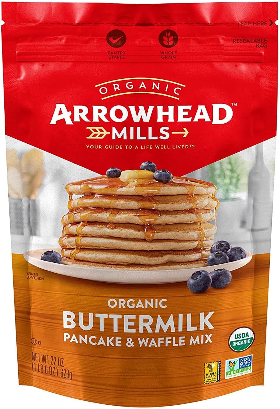 Arrowhead Mills Buttermilk Pancake & Waffle Mix, 26 oz. Pancake And Waffle Mixes