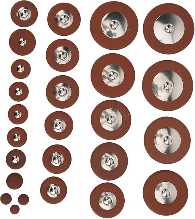 Tenor Sax Pad Kit, Professional Brown 26pcs 9mm to