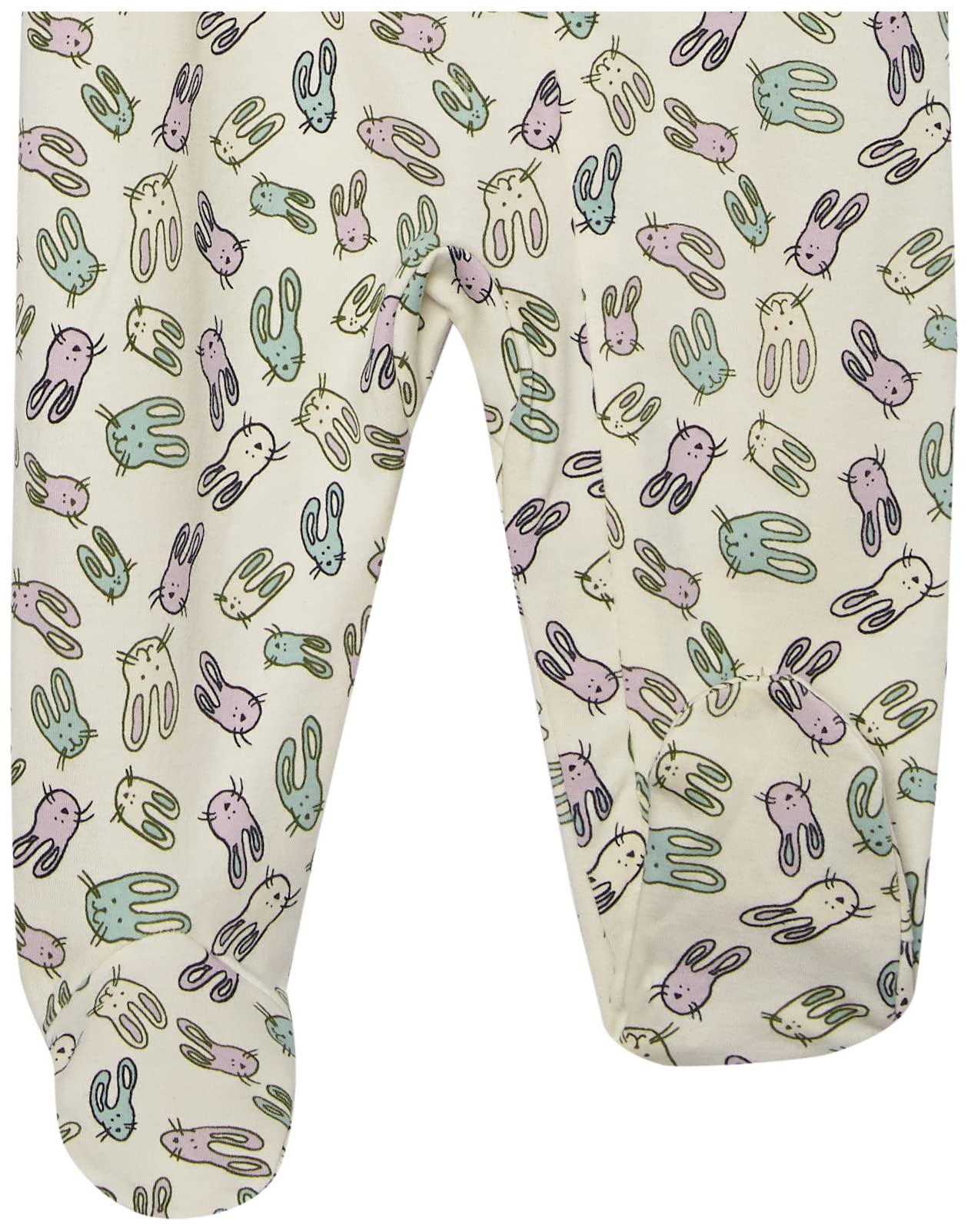 Amazon Essentials Pagliaccetto con Piedi in Cotone Biologico (precedentemente Amazon Aware) Unisex Bimbi, Pacco da 2