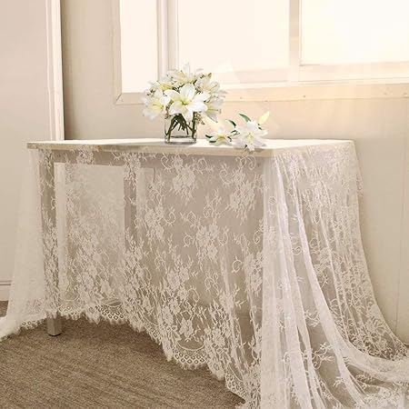 white lace overlay
