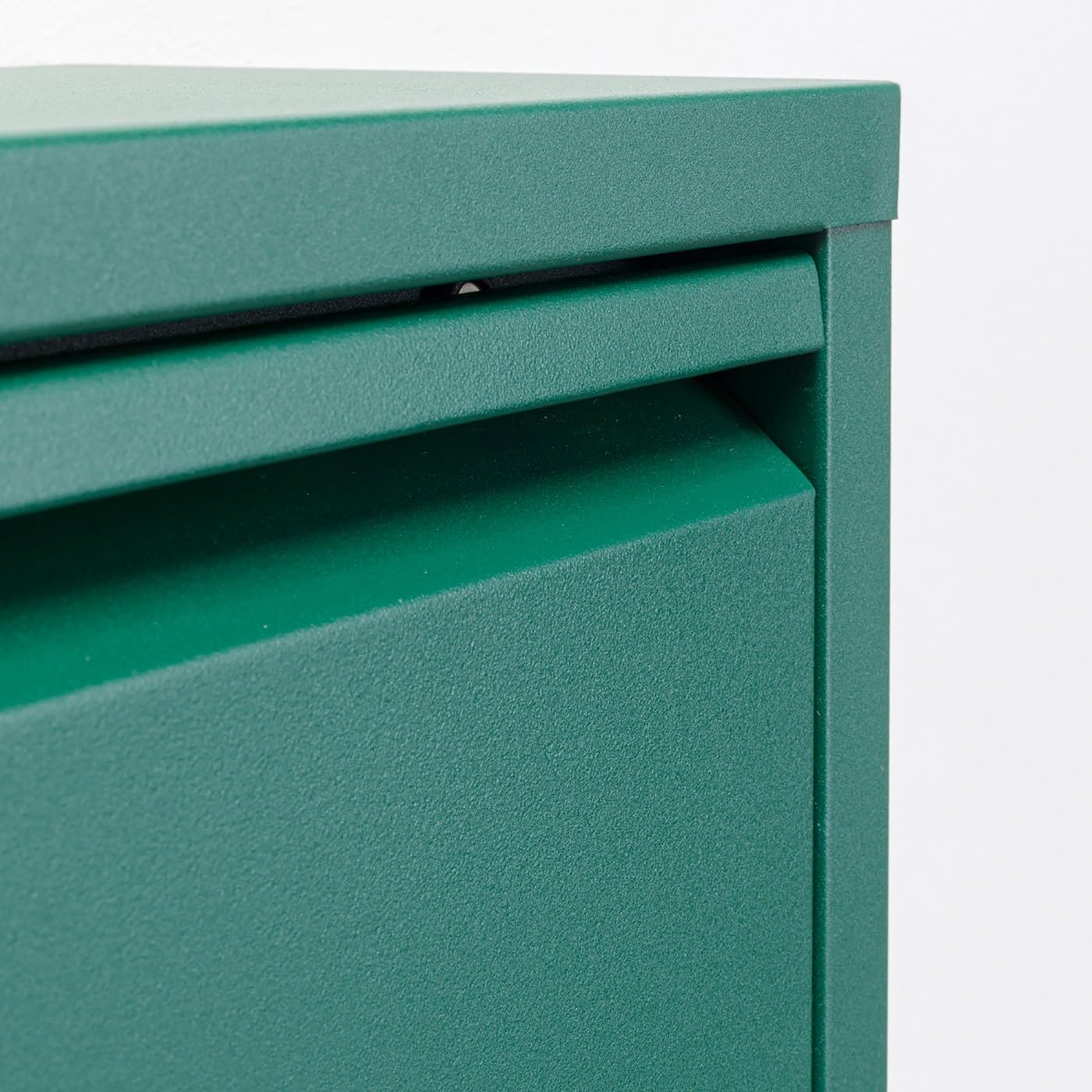KARE Meuble à Chaussures Design Caruso, Vert, 103 x 50 x 15 cm, métal, avec 3 Rabats, Rangement à Chaussures pour 6 Paires de Chaussures, étroit, Peu encombrant, Haut, étagère à Chaussures, entrée