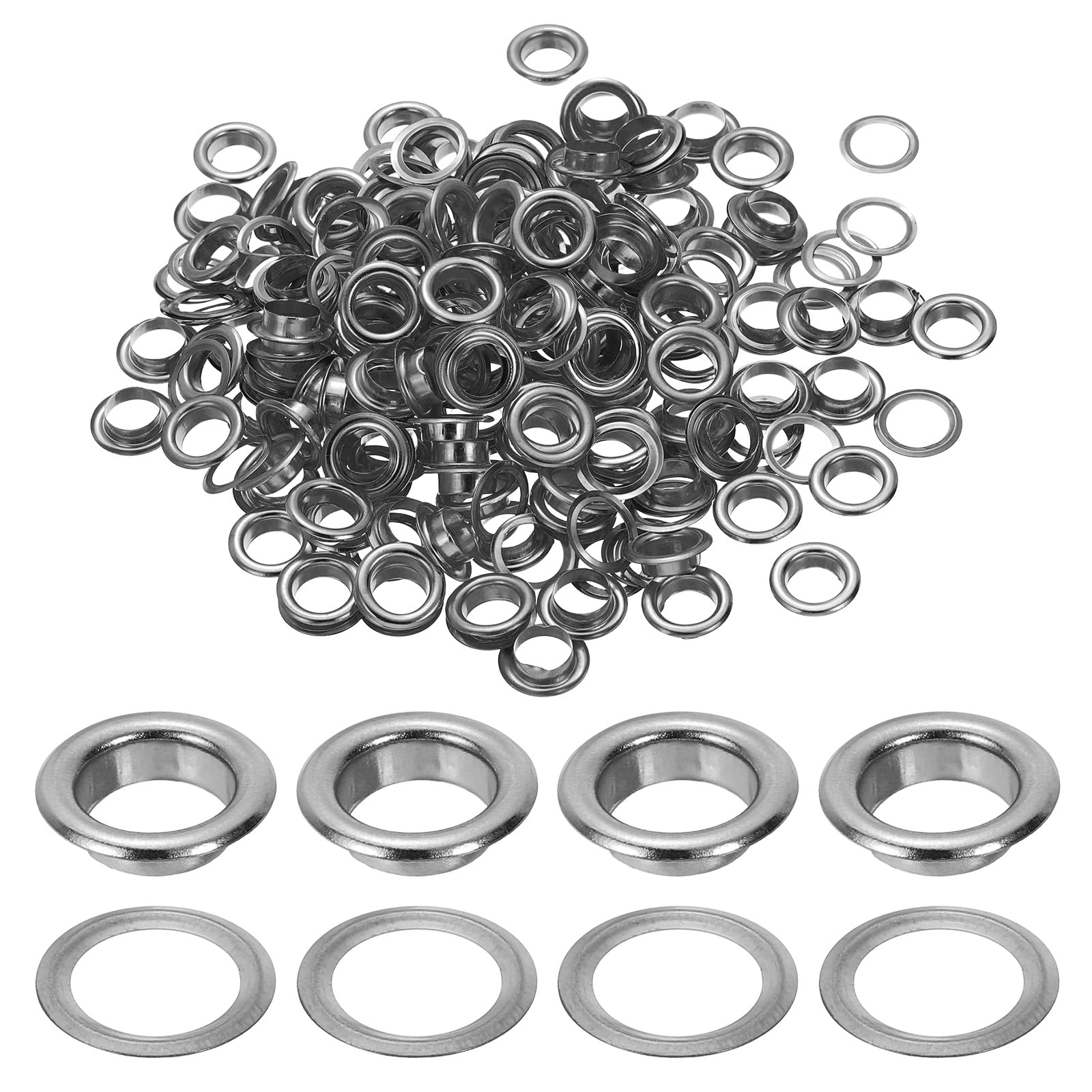 PATIKIL 8mm/5/16" Metal Eyelets
