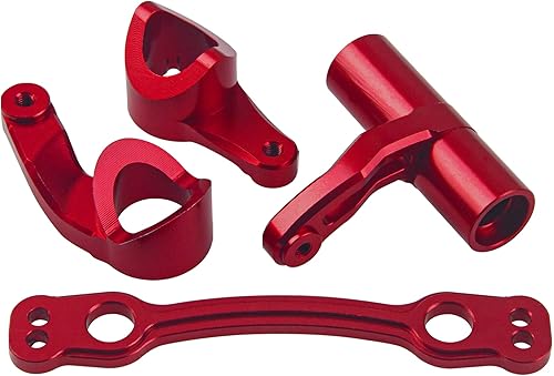 Miniatura 5 de ShareGoo - Juego de manivela de metal para montaje de dirección delantera compatible con 18 Arrma Kraton 6S Typhon Outcast Senton Talion Notorious