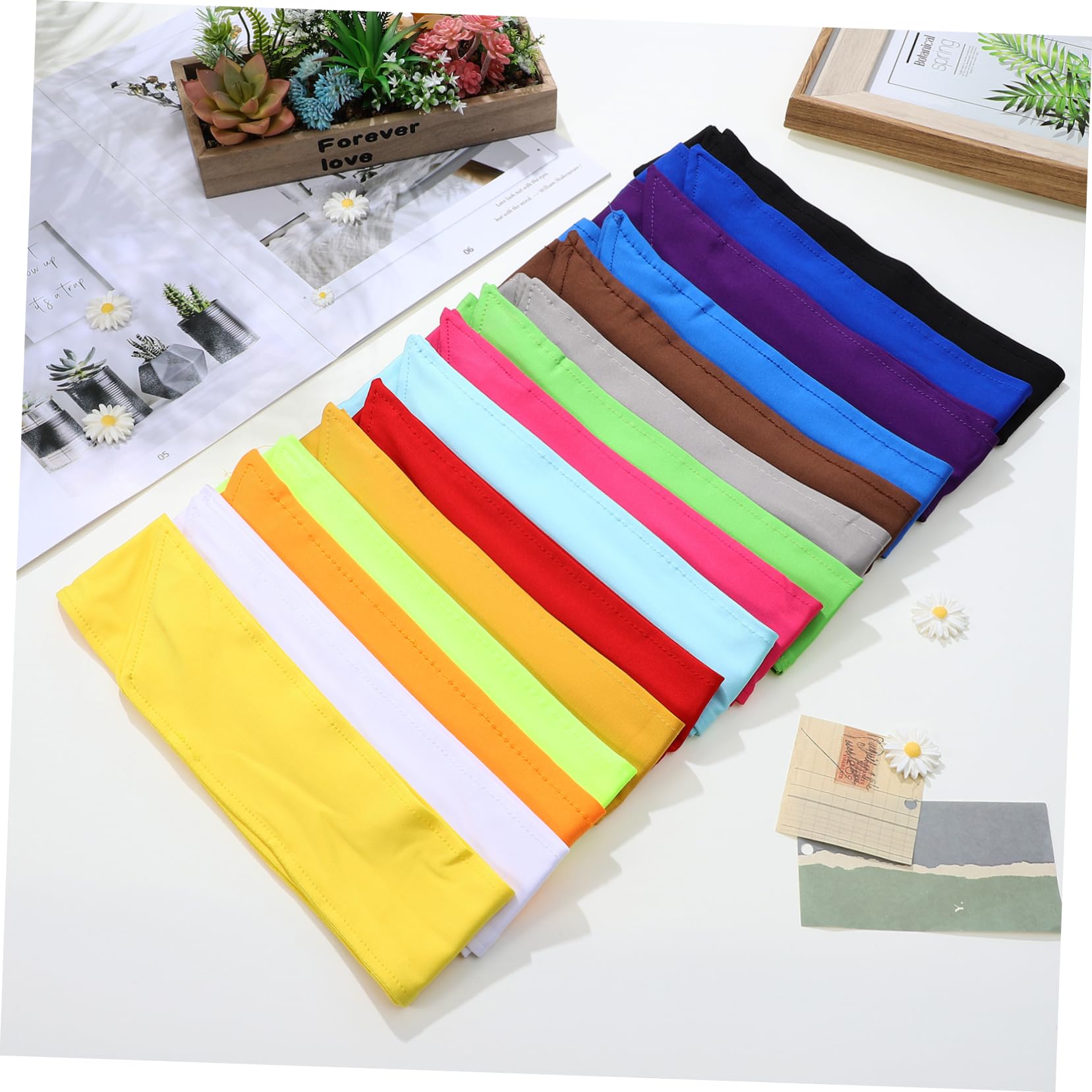Bandeau de Sport 15 Pièces en Polyester et Élasthanne pour Hommes