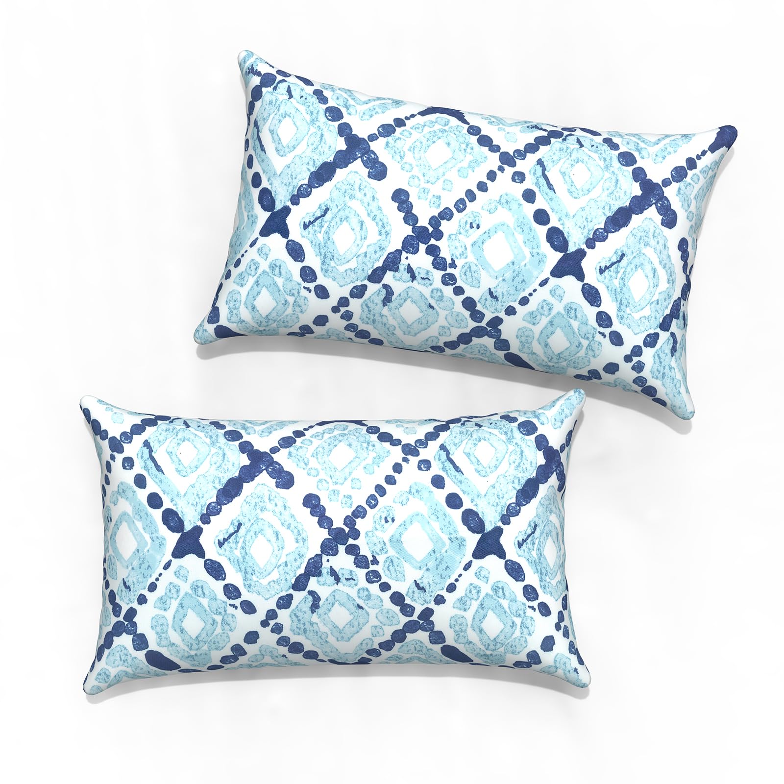TWLEAR Outdoor Lumbar Pillow Covers 12”x20”, Rectangle Throw Pillow Covers for Patio Furniture, Decorative Lumbar Cushion Case for Garden Balcony