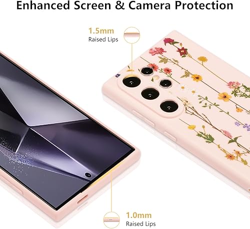Vista 329 de ZTOFERA Funda protectora delgada para Samsung Galaxy S21 FE 5G, bonito diseño de flores para niñas y mujeres, funda protectora delgada para Galaxy