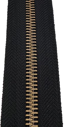 Miniatura 6 de #8 Cremalleras de latón antiguo de 30 pulgadas para chaquetas, abrigos de costura, manualidades, chaqueta separadora, cremallera de metal,