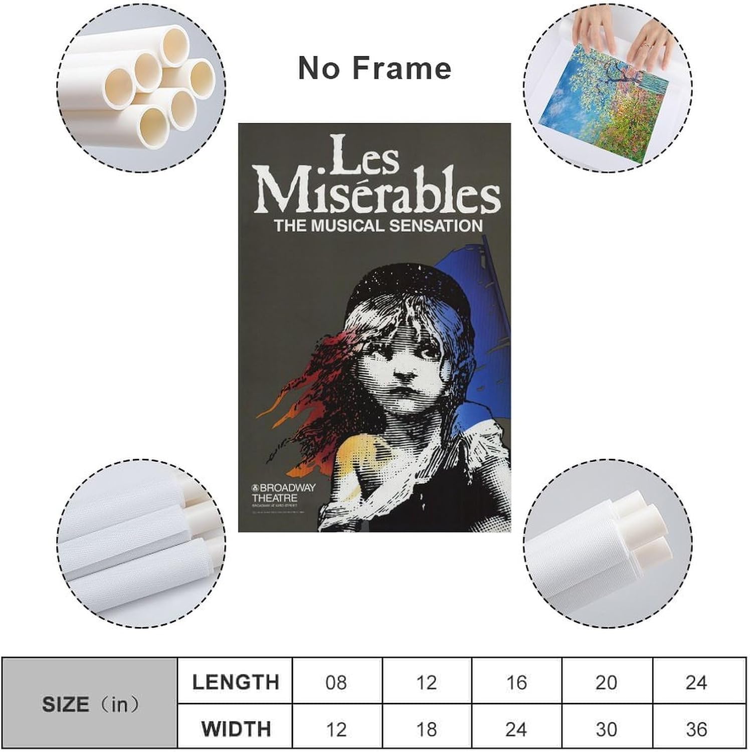 Les Miserables-wall Posters，classic Movie Poster，Vintage Movie Poster，Wall Art Poster Decorative Painting Canvas Wall Art Living Room Posters Bedroom Painting 24x36inch(60x90cm)