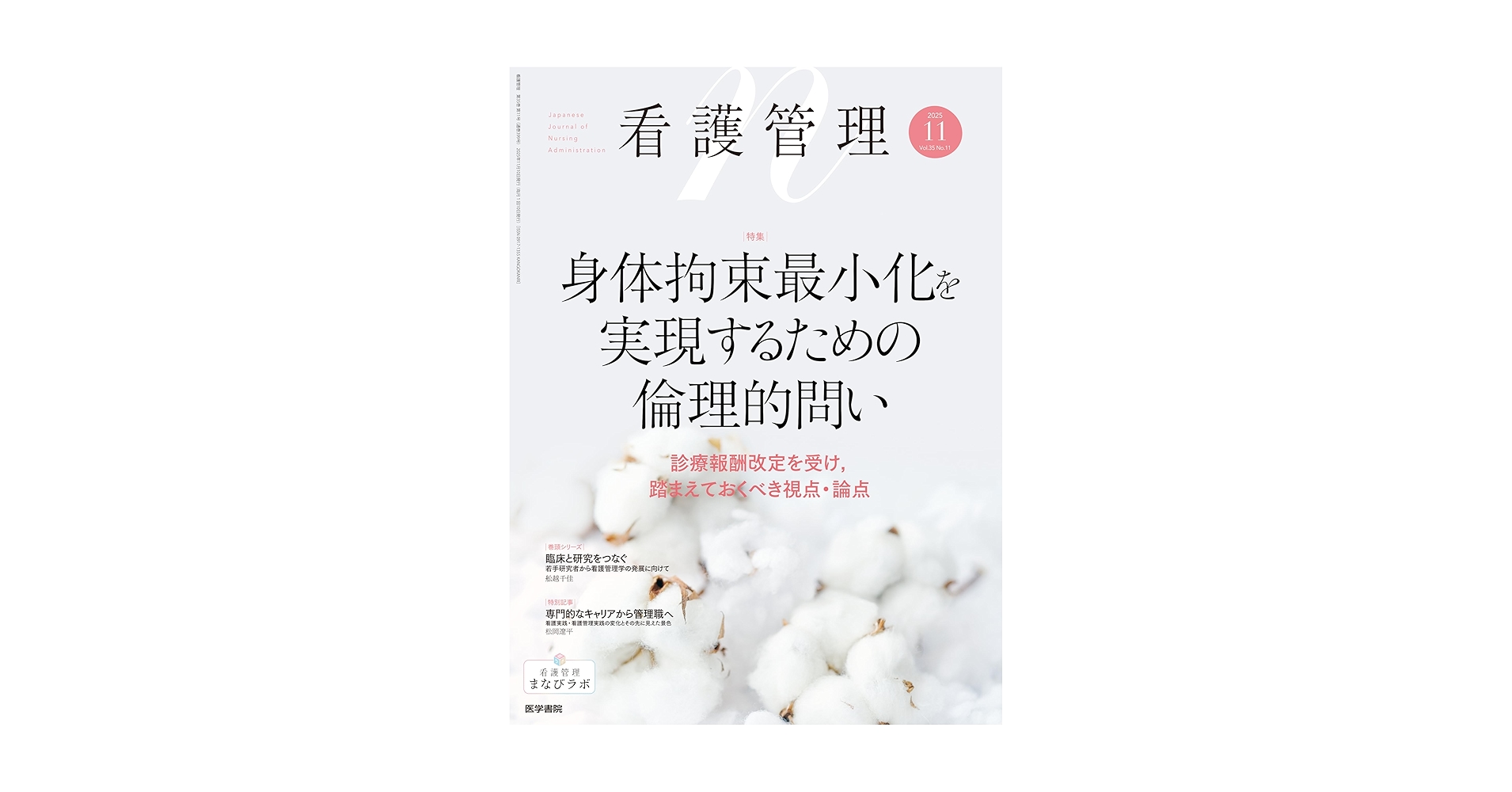 看護管理 2025年11月号（35巻11号） 特集 身体拘束最小化を実現する
