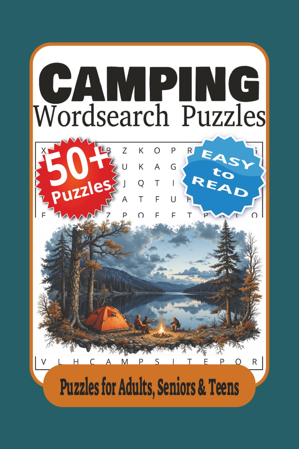 Camping Wordsearch Puzzles: Camping Crossword Puzzles With Easy to Read Print about Camping, Outdoors, Wildlife | 6x9 inches, 110 Pages | 50+ Puzzles ... | Great for Adults, Seniors & Nature lovers
