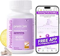 Vista 1 de Premom Prenatal Vitamins for Women - Conception for Her Multivitamin: 27 Nutrients, Includes 680mcg Methyl Folate + Choline + Iron, Traceable