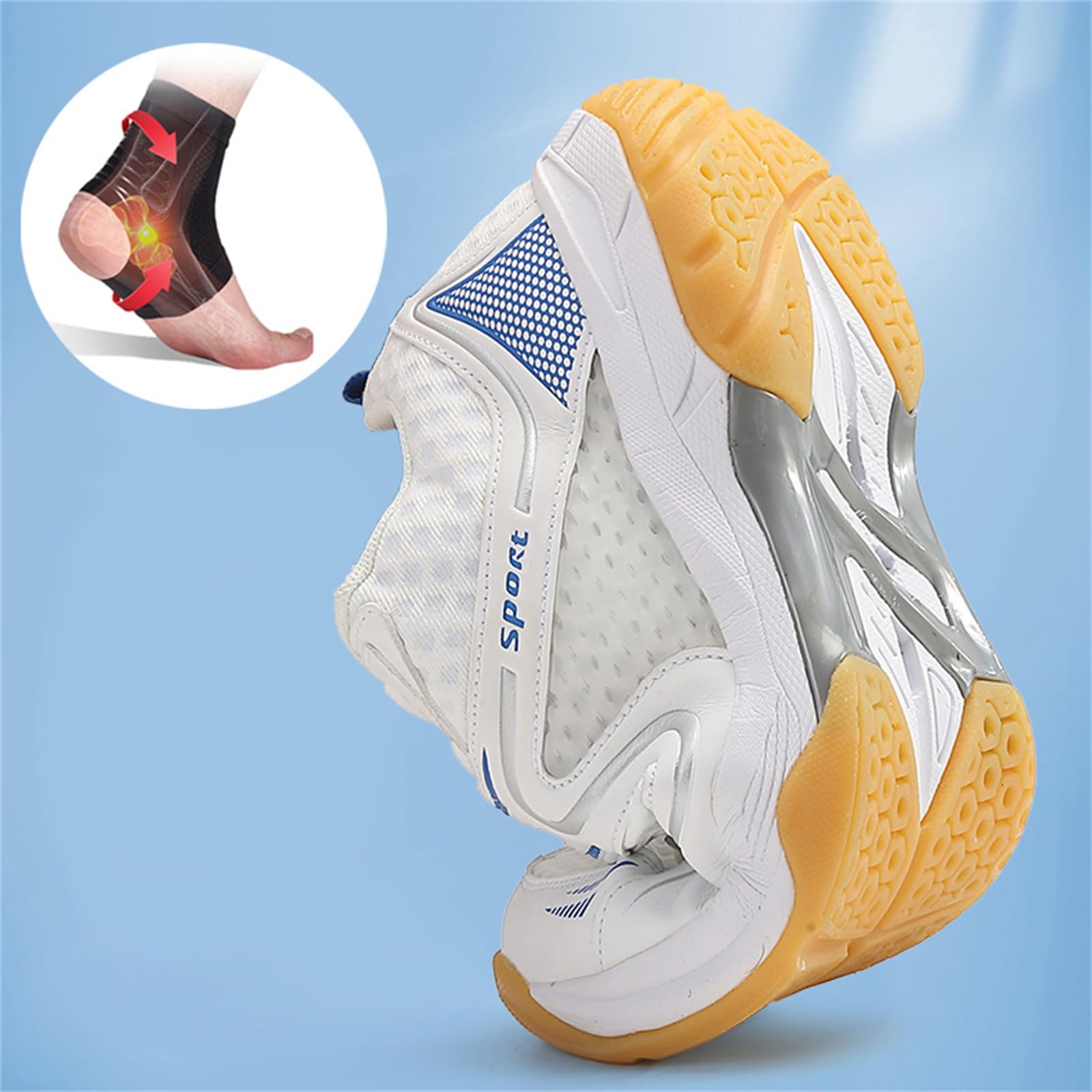Zapatos De Bádminton Hombres Mujeres Zapatos De Tenis Y Squash Zapatos Antideslizantes para Canchas Deportivas para Interiores Y Exteriores