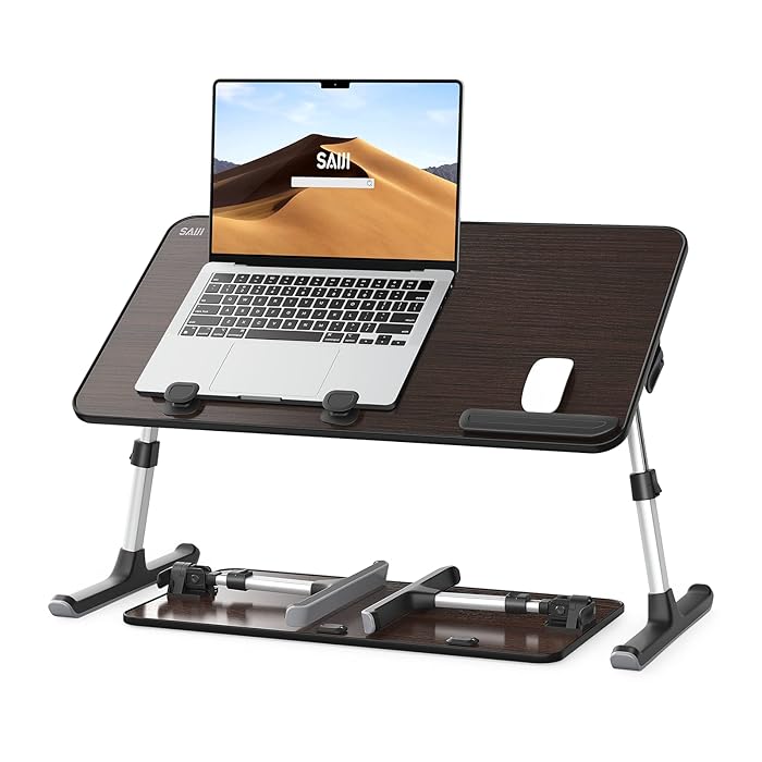 Buy Laptop Desk for Bed, SAIJI Height & Angle Adjustable Laptop Stand