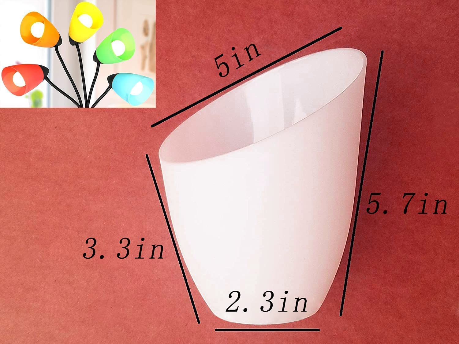 Lamp Shade Rings+Plastic Lampshade, Lock Socket Replacement for