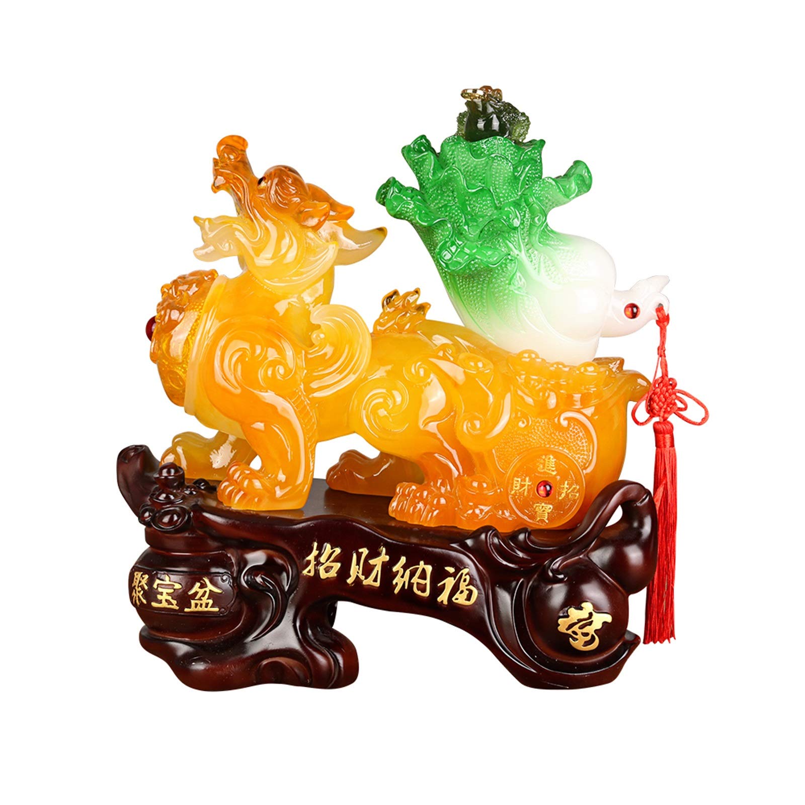 PiXiu Feng Shui en jade naturel pour décoration de maison et bureau