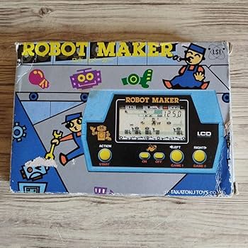 ゲームウォッチ　ロボットメーカー Amazon.co.jp: 実働品 レトロゲーム タカトクトイス ロボット