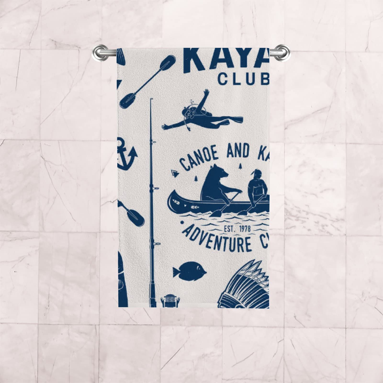 Lot De 2 Essuie-mains Absorbants Doux Et Absorbants Pour Salle De Bain, Salle De Sport, Spa - 76,2 X 38,1 Cm