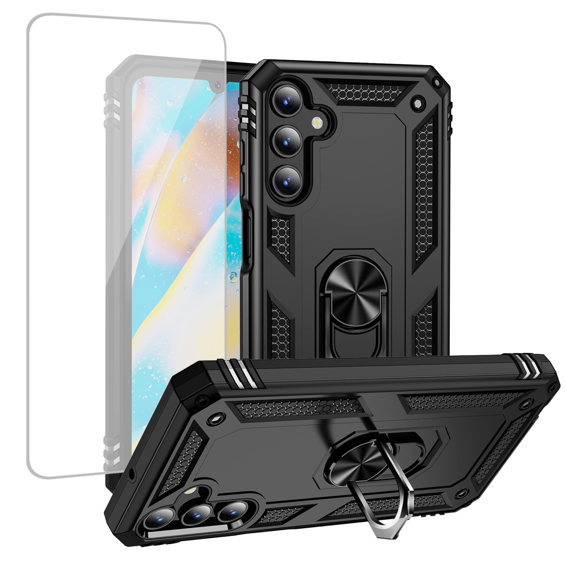 Coque Samsung A15 protection militaire robuste avec anneau intégré - 8