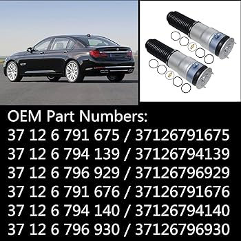 BMW ロワリングF01/F02/E65/E66/E70/E61リアエアサス車用 Amazon | ペア リアエアサスペンション 37126791675 BMW F01 F02
