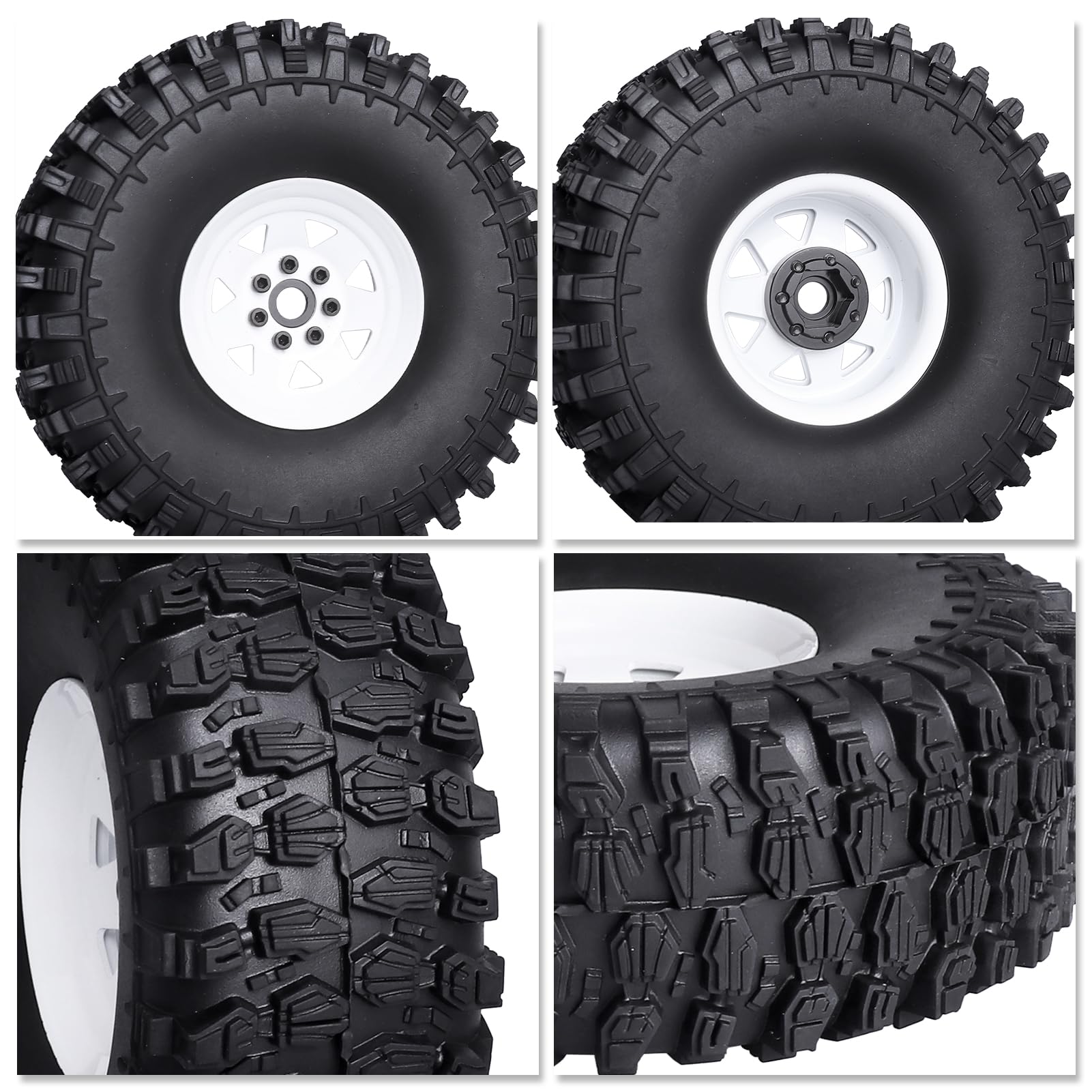 Amazon | HobbyPark 1.9 ビードロック ホイール & タイヤ TRX4 Axial