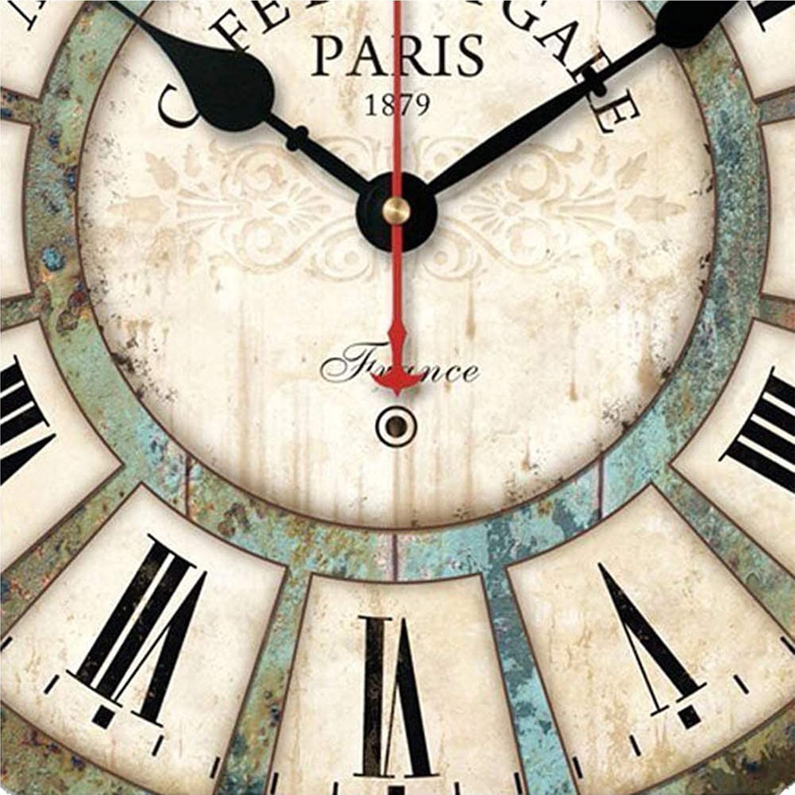 Horloge Murale Horloge Murale Extérieure Résistante Aux Intempéries, Horloges Murales De Jardin Double Face Ornements De Jardin En Fer Extérieur, Facile à Lire Grands Chiffres Précis Timing Créativité