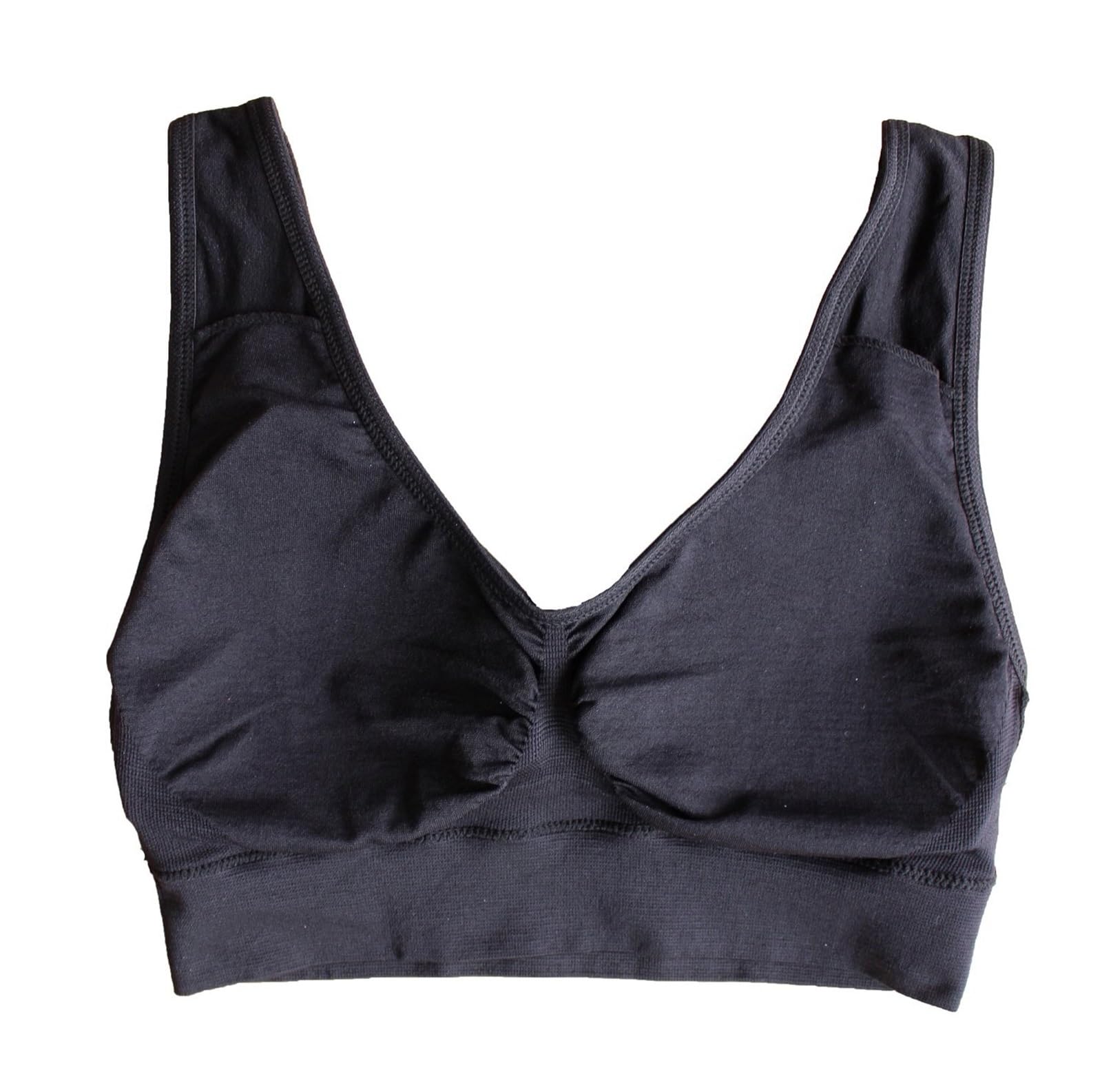 Reggiseno Sportivo Donna Reggiseno Sportivo Da Donna Fitness Corsa Yoga Reggiseno Elasticizzato Traspirante E Confortevole Senza Cuciture Comfort Reggiseno Sportivo(Black,Large)
