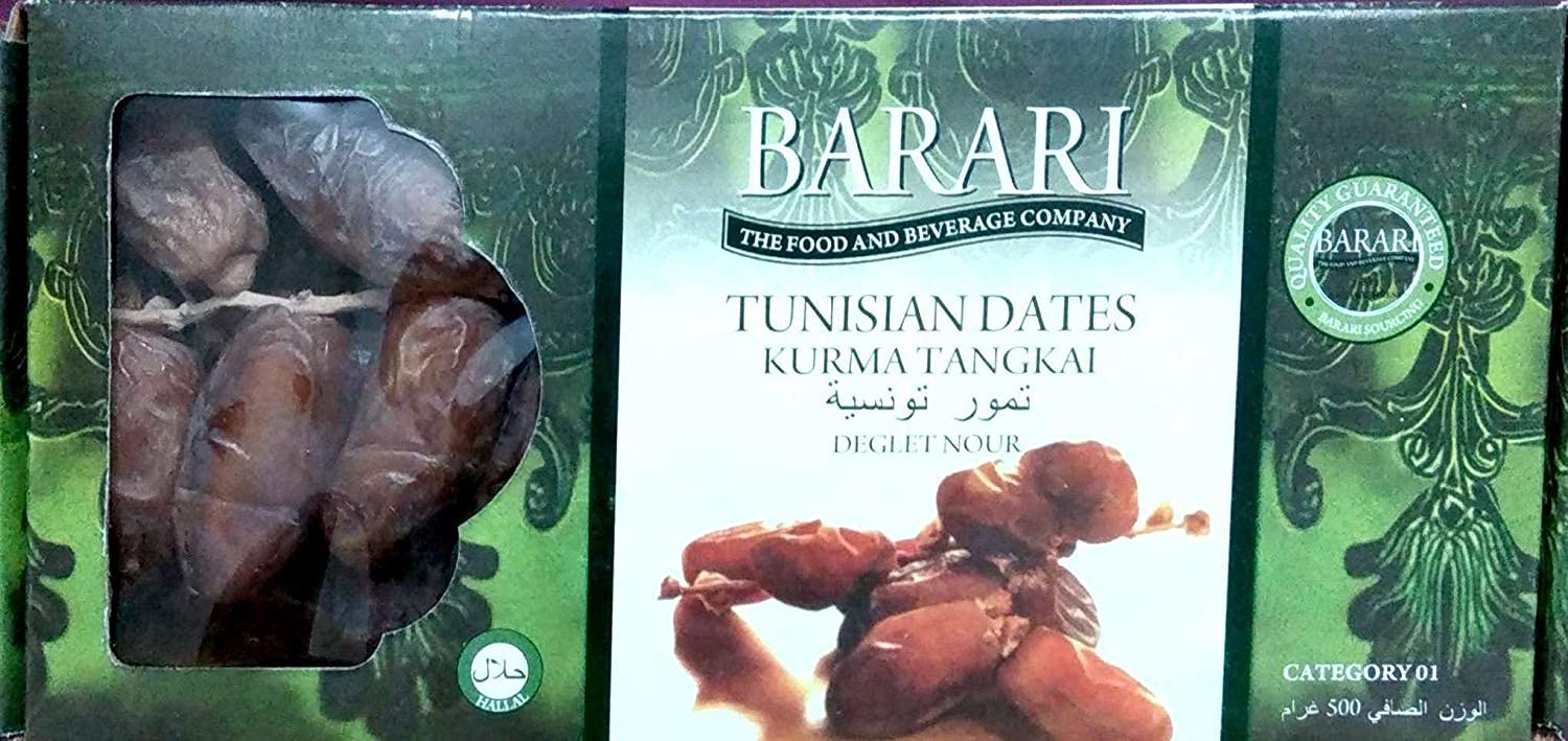 Barari Tunisian-Deglet Nour Dates 500g (Imported From Tunisia] (Pack Of 1) Fresh (B0CK2M65Q3) Amazon Price History, Amazon Price Tracker