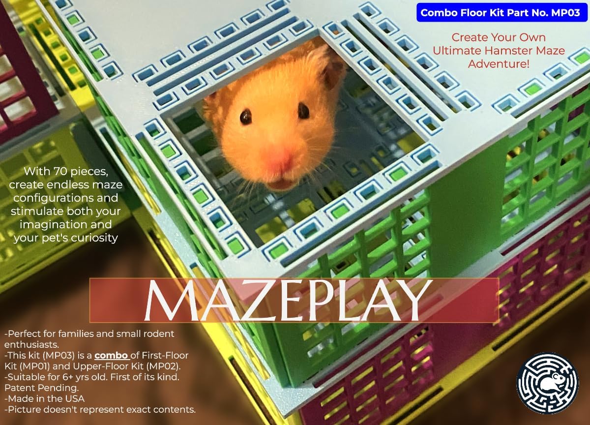 MazePlay - (Combo Floors Kit) - Create Your Own Ultimate Hamster Maze Adventure!