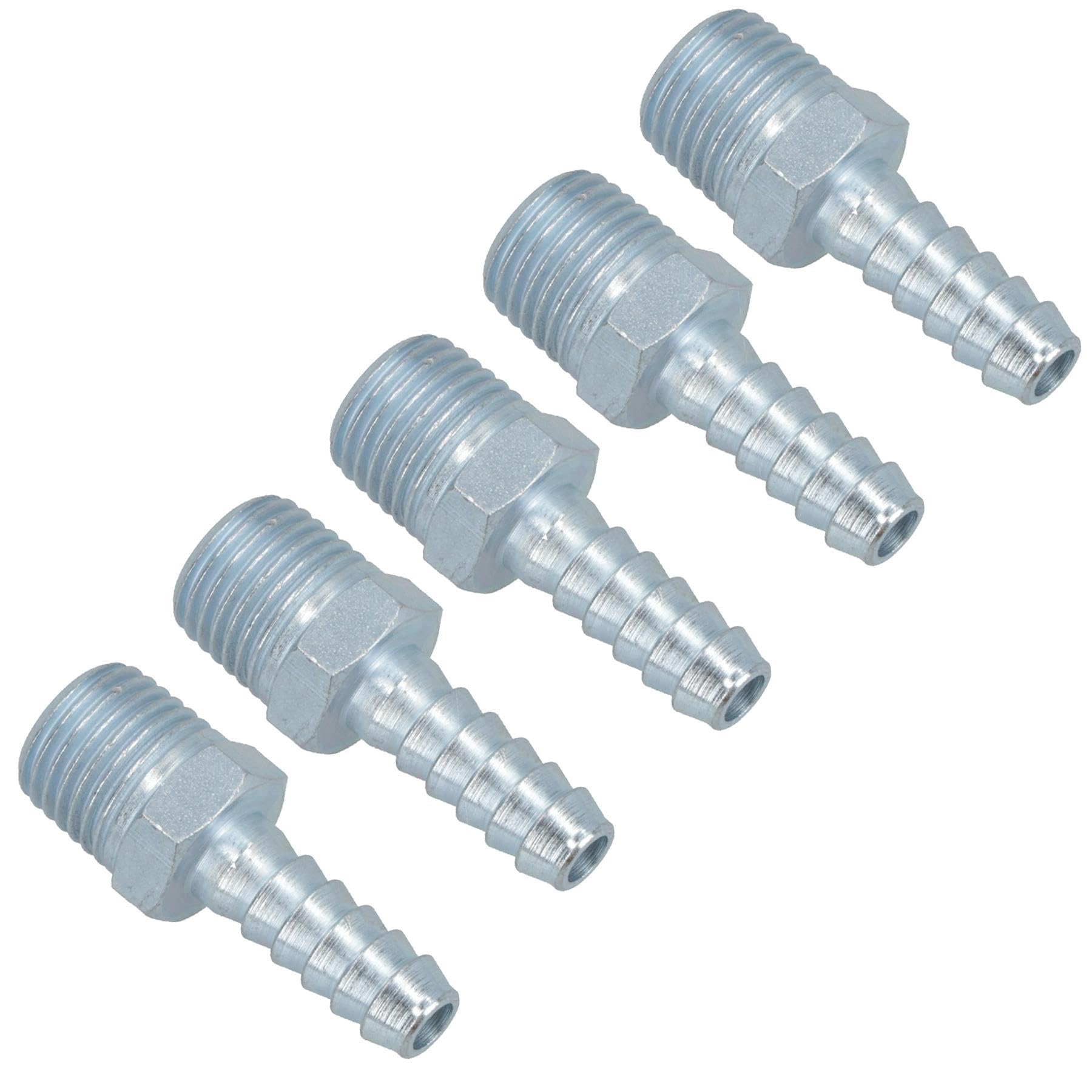 Rosca BSP 1/2" en acople de manguera de 1/2" para líneas de aire FT031, pack de 5