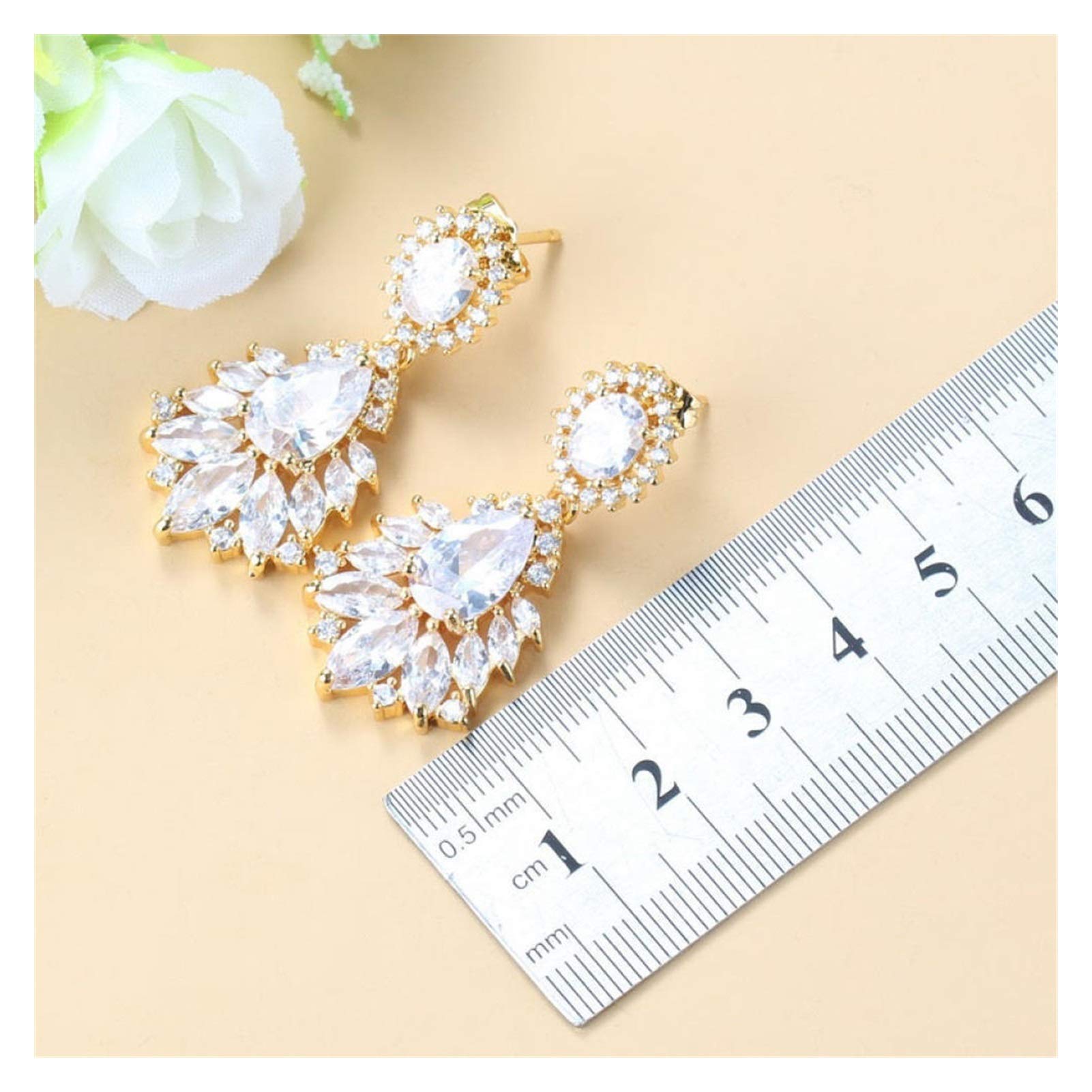 Amazon.co.jp: 女性ビッグウェディングジュエリーセット