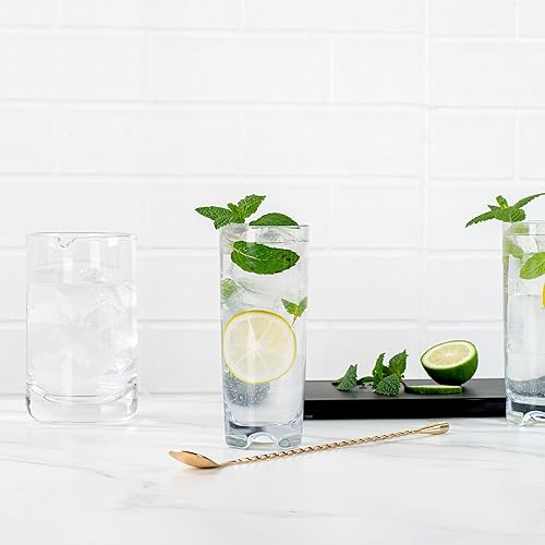 Miniatura 6 de Restaurantware Bar Lux - Cuchara de barra de 12 pulgadas, 1 cuchara agitadora de cóctel con mango de sacacorchos  Cuchara de mezcla de cóctel de