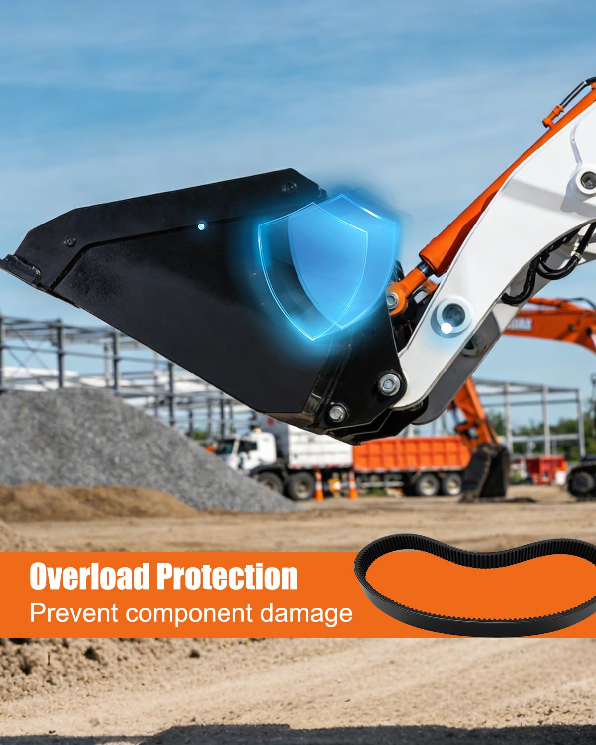 6515271 Drive Belt Fit for Bobcat Skid Steer Loaders 444M 500 600 610, V-Belt