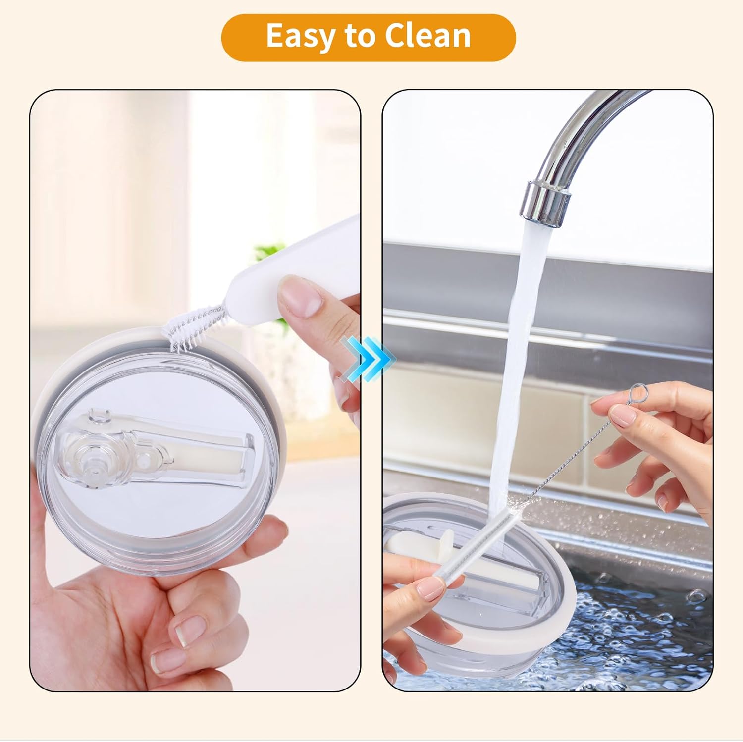 2 Pack 30 oz Flip Straw Leak Proof Lid for Stanley Quencher H2.0, Spill Proof Tumbler Lid Replacement Fit for Stanley Quencher, BPA Free Reusable No Spill Straw Lid for Stanley Accessories - Image 5