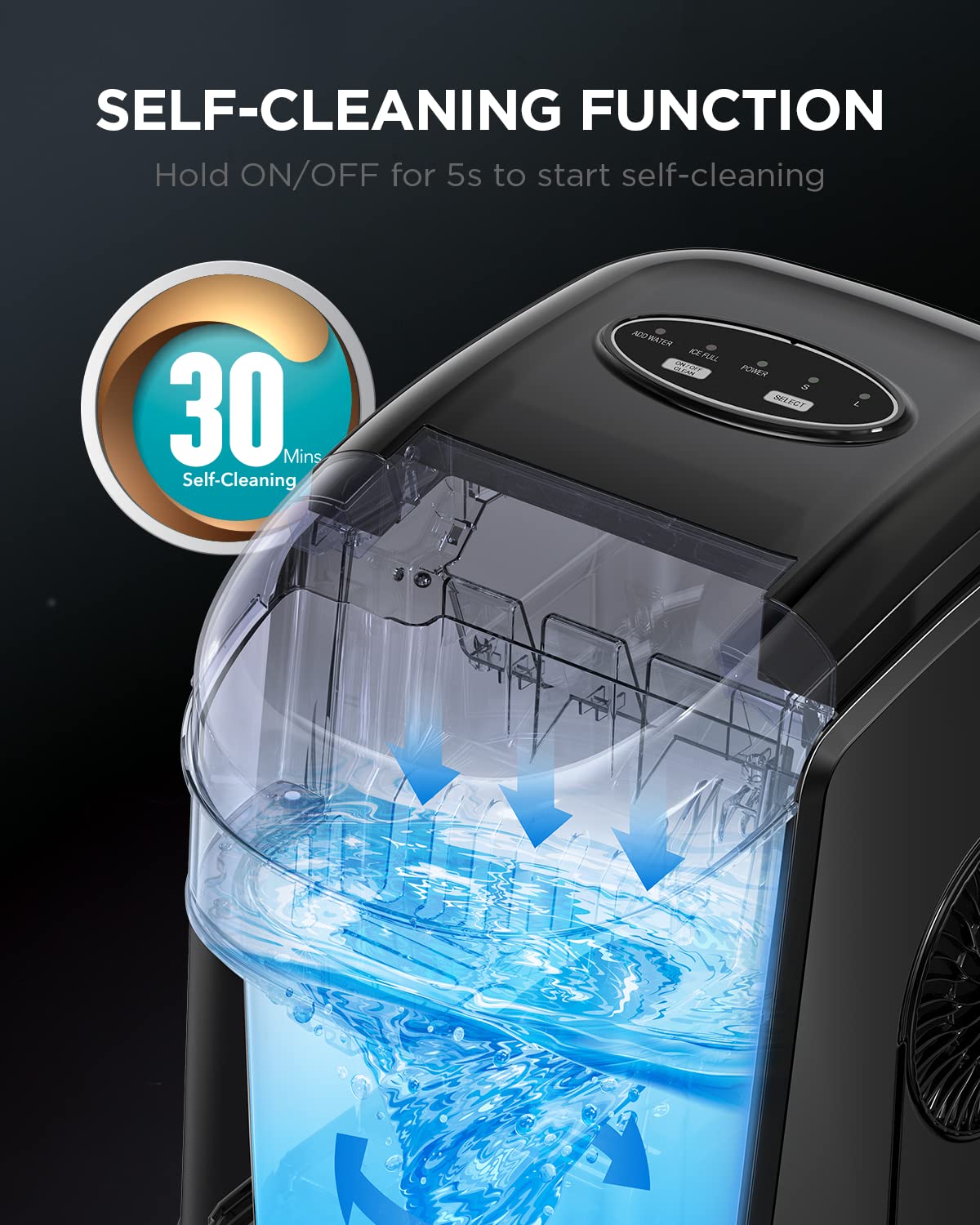Silonn Countertop Ice Maker Machine For Home on Fridge.com - View 5