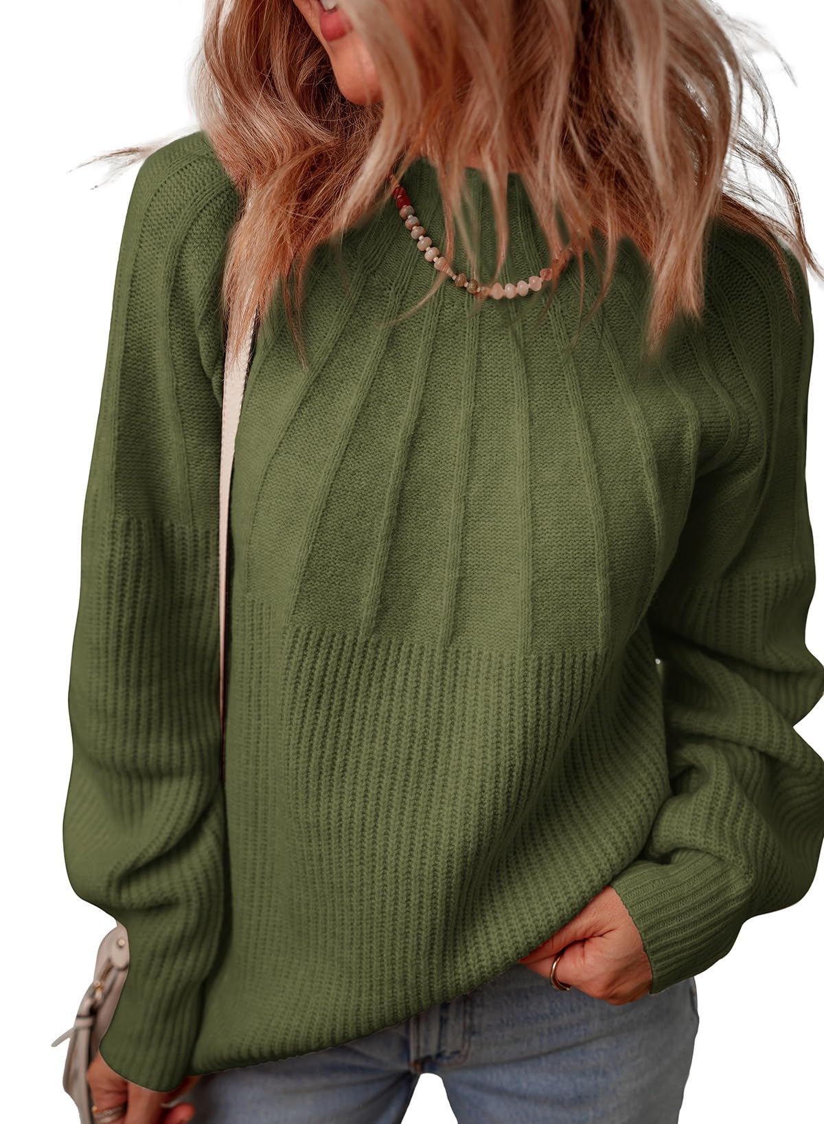 Dokotoo Women s Turtleneck Oversized Sweaters Long Sleeve Pullover Knit Mock Neck Tops