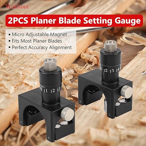 Miniatura 6 de 2pcs Jointer Planer Ajuste de Cuchillo Jig Planer Cuchillo Magnético Ajuste de Cuchilla Magnética Ajuste de Cuchilla de Ajuste de Jig Gauge Setter
