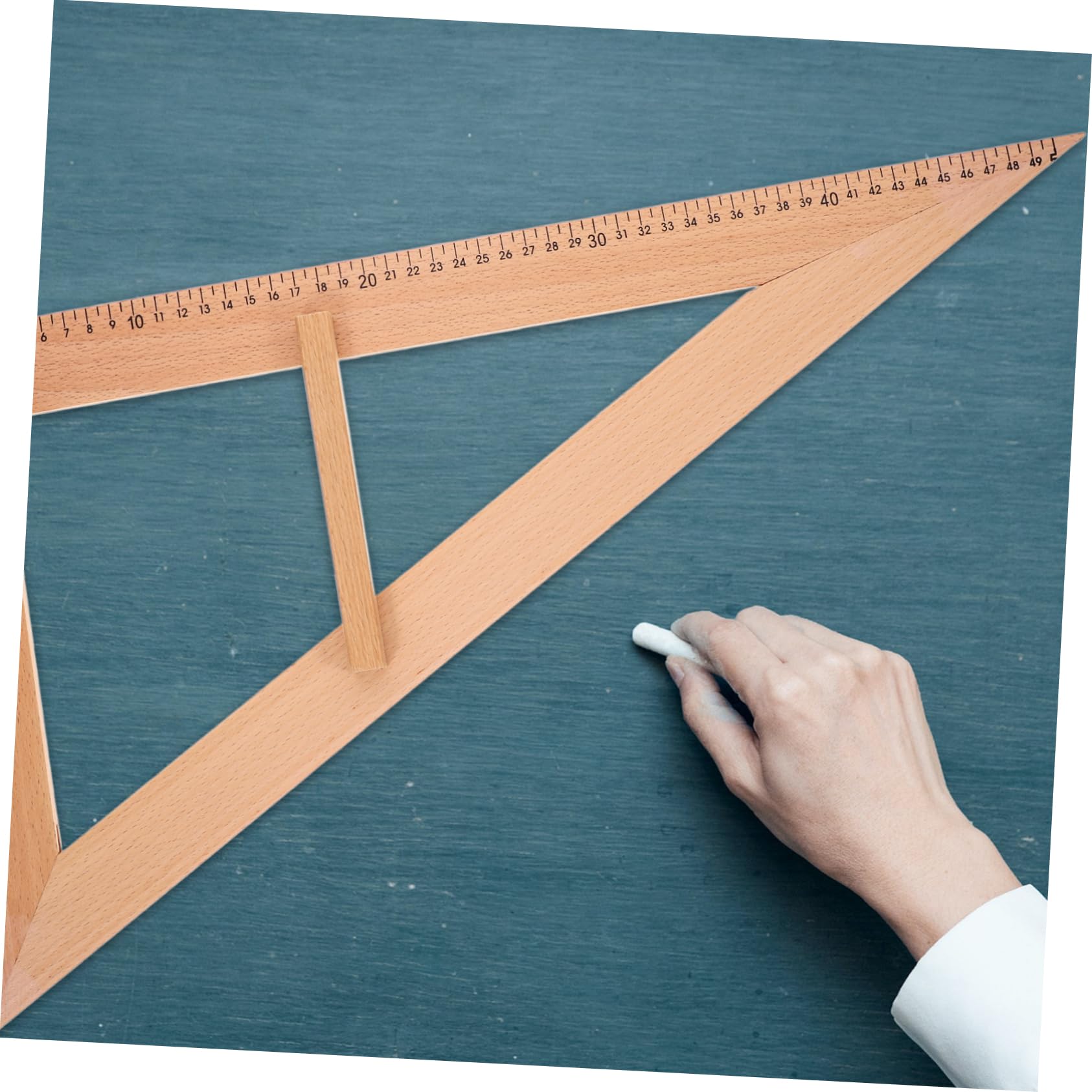 NUOBESTY 3stücke -messwerkzeug Für Unterricht Großer Wiederverwendbarer Lehrer-dreieckslineal Mit Maßstab Für Geometrische Lehrmethoden Und Klassenzimmerbedarf